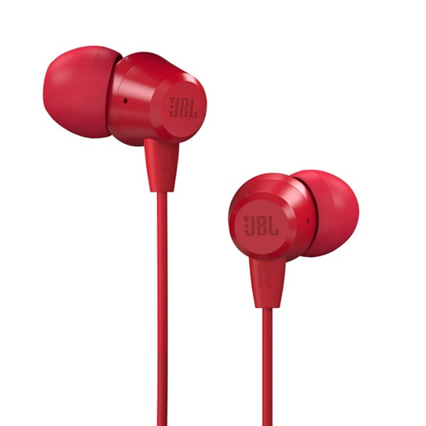 JBL T50HI Wired In Ear Headphone with Mic (Red)