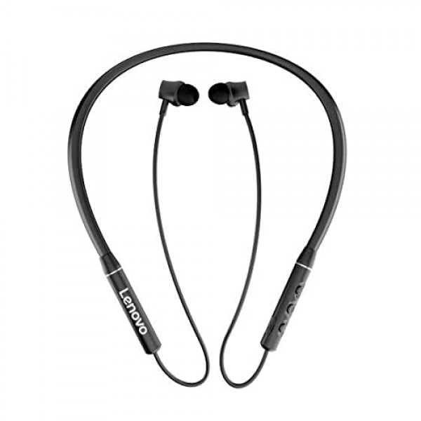 Lenovo QE03 Bluetooth Headset  (Black)