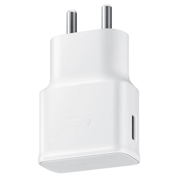 SAMSUNG Charger with Detachable Cable  (White)