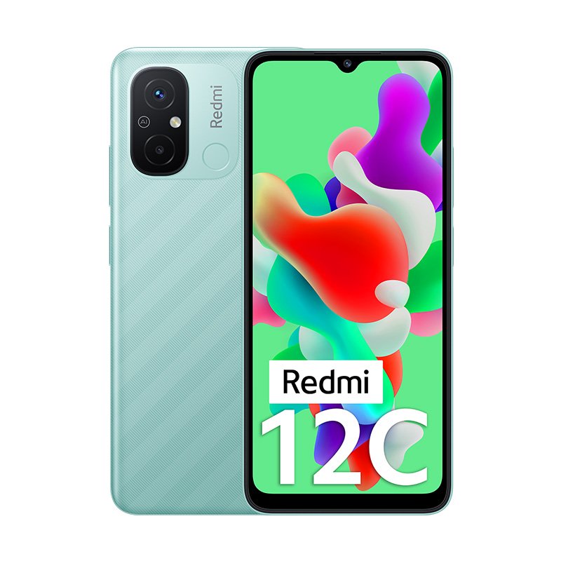 Redmi 12C (6GB RAM, 128GB Storage, Mint Green)