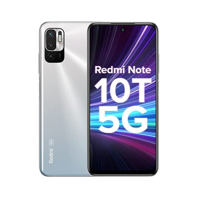 Redmi Note 10T 5G (4GB RAM, 64GB Storage, Chromium White)