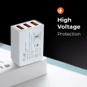 Play WCA3 Triple USB Port High Voltage Protection Wall Charger with 1M Micro-USB Charging Cable