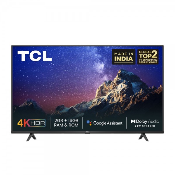 TCL 55 inch 4K Ultra HD Certified Smart Android LED TV (55P615)