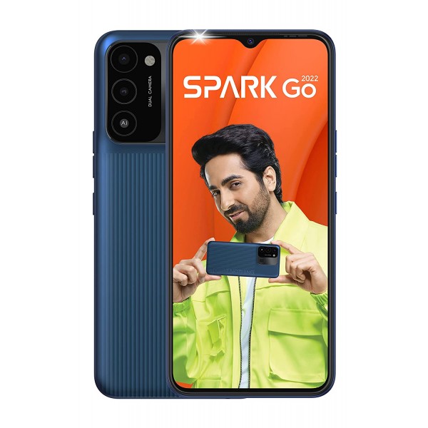 Tecno Spark Go 2022 (Atlantic Blue, 32 GB) (2 GB RAM)