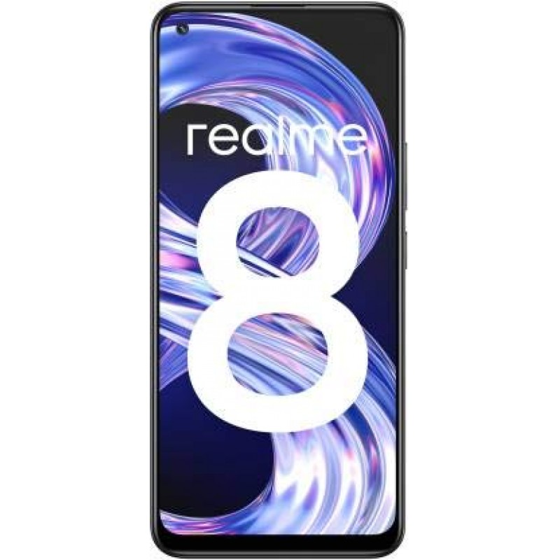 Realme 8 (6GB RAM, 128GB Storage, Cyber Black)