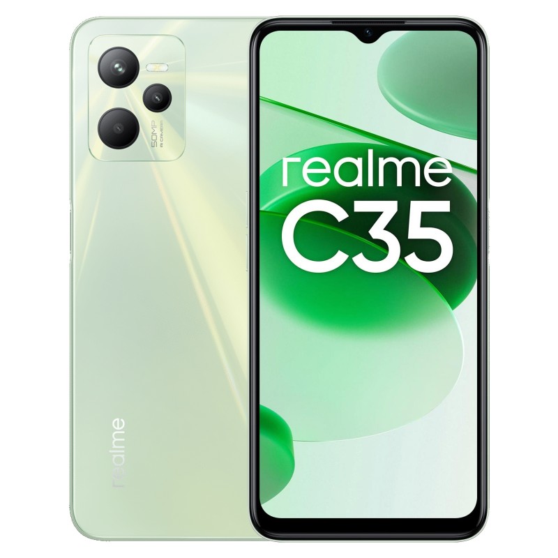 Realme C35 (4GB RAM, 128GB Storage, Glowing Green)
