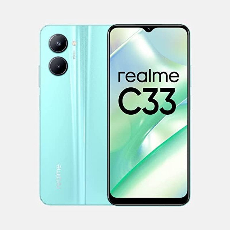 Realme C33 (Aqua Blue, 64 GB)  (4 GB RAM)