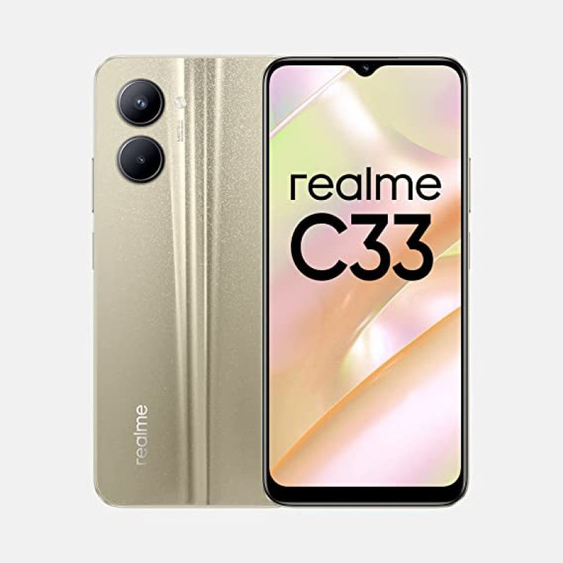 Realme C33 (Sandy Gold, 32 GB)  (3 GB RAM)