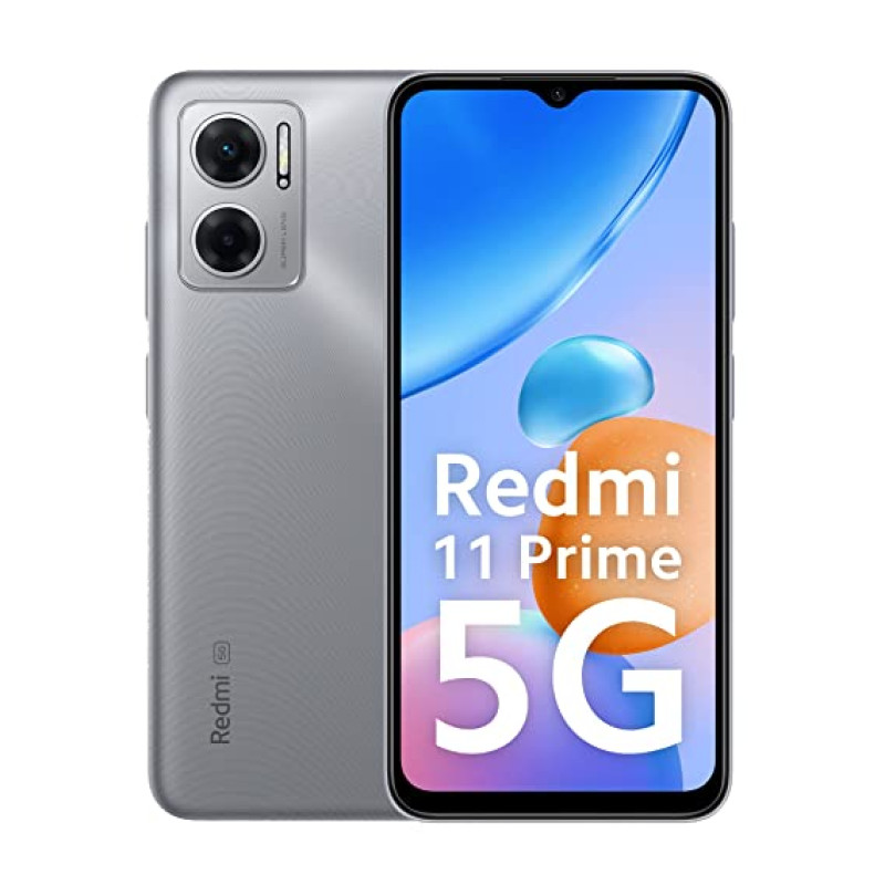 REDMI 11 Prime 5G (Chrome Silver, 128 GB)  (6 GB RAM)